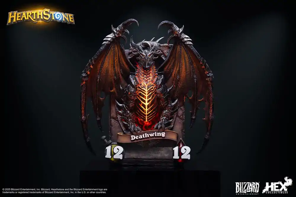 Hearthstone 3D umělecký rám soška Deathwing 34 cm fotografii produktu