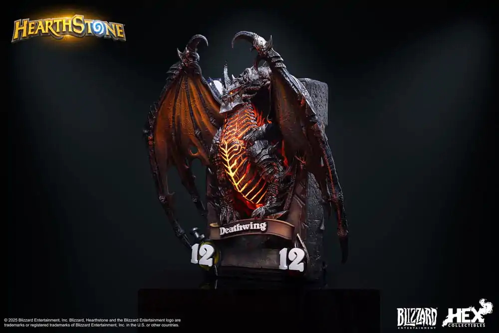 Hearthstone 3D umělecký rám soška Deathwing 34 cm fotografii produktu
