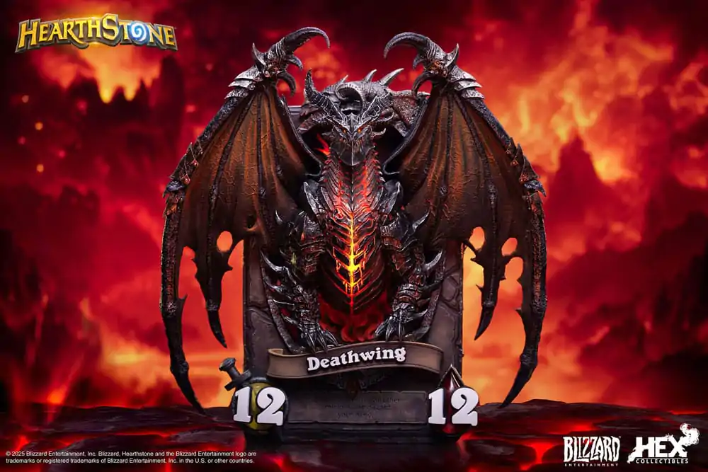 Hearthstone 3D umělecký rám soška Deathwing 34 cm fotografii produktu