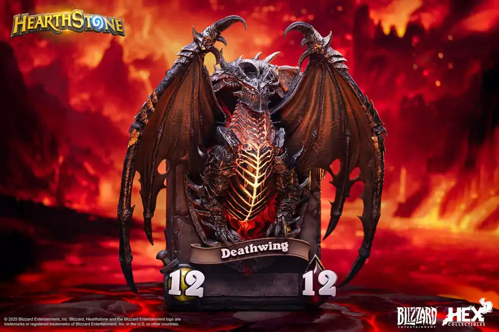 Hearthstone 3D umělecký rám soška Deathwing 34 cm fotografii produktu