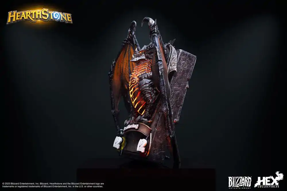 Hearthstone 3D umělecký rám soška Deathwing 34 cm fotografii produktu