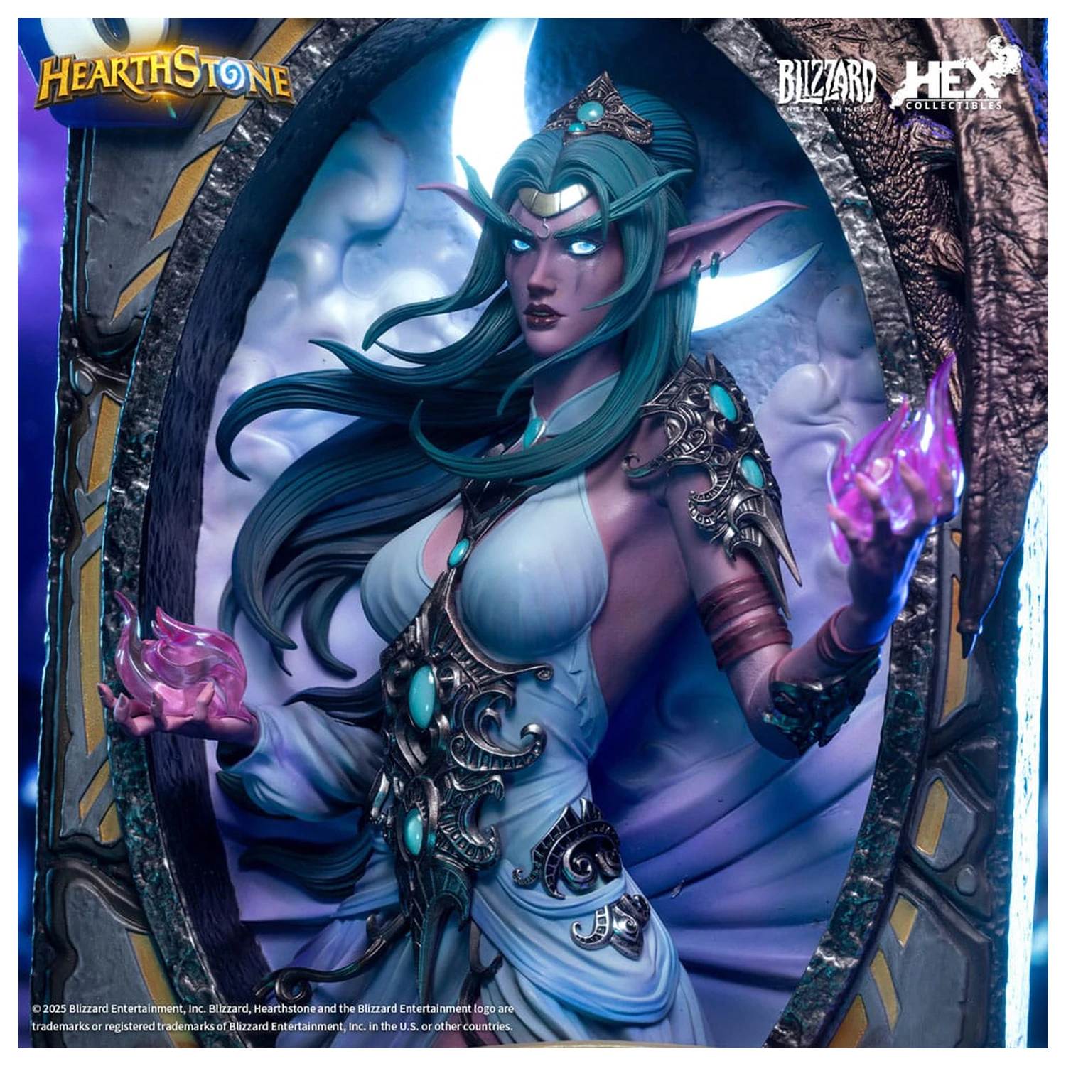 Hearthstone 3D Art Frame Socha Tyrande Whisperwind 31 cm fotografii produktu