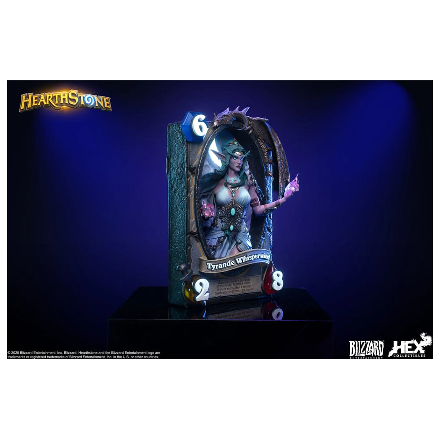 Hearthstone 3D Art Frame Socha Tyrande Whisperwind 31 cm fotografii produktu