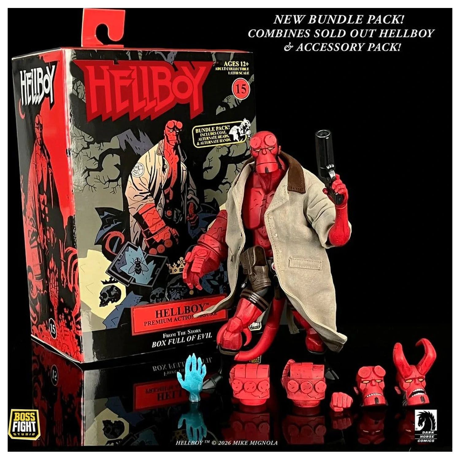 Akční figurka Hellboy měřítko 1/12 výhodný balíček fotografii produktu