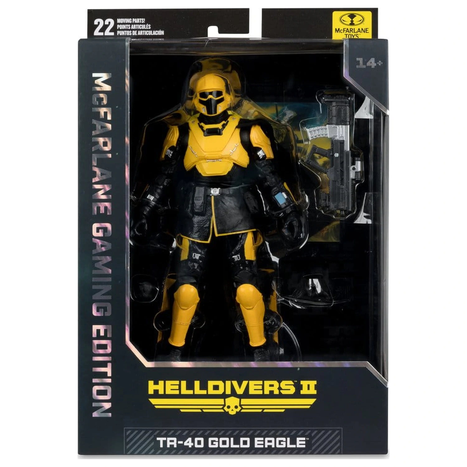Helldivers II McFarlane Gaming Edition akční figurka T4-40 Gold Eagle 18 cm fotografii produktu