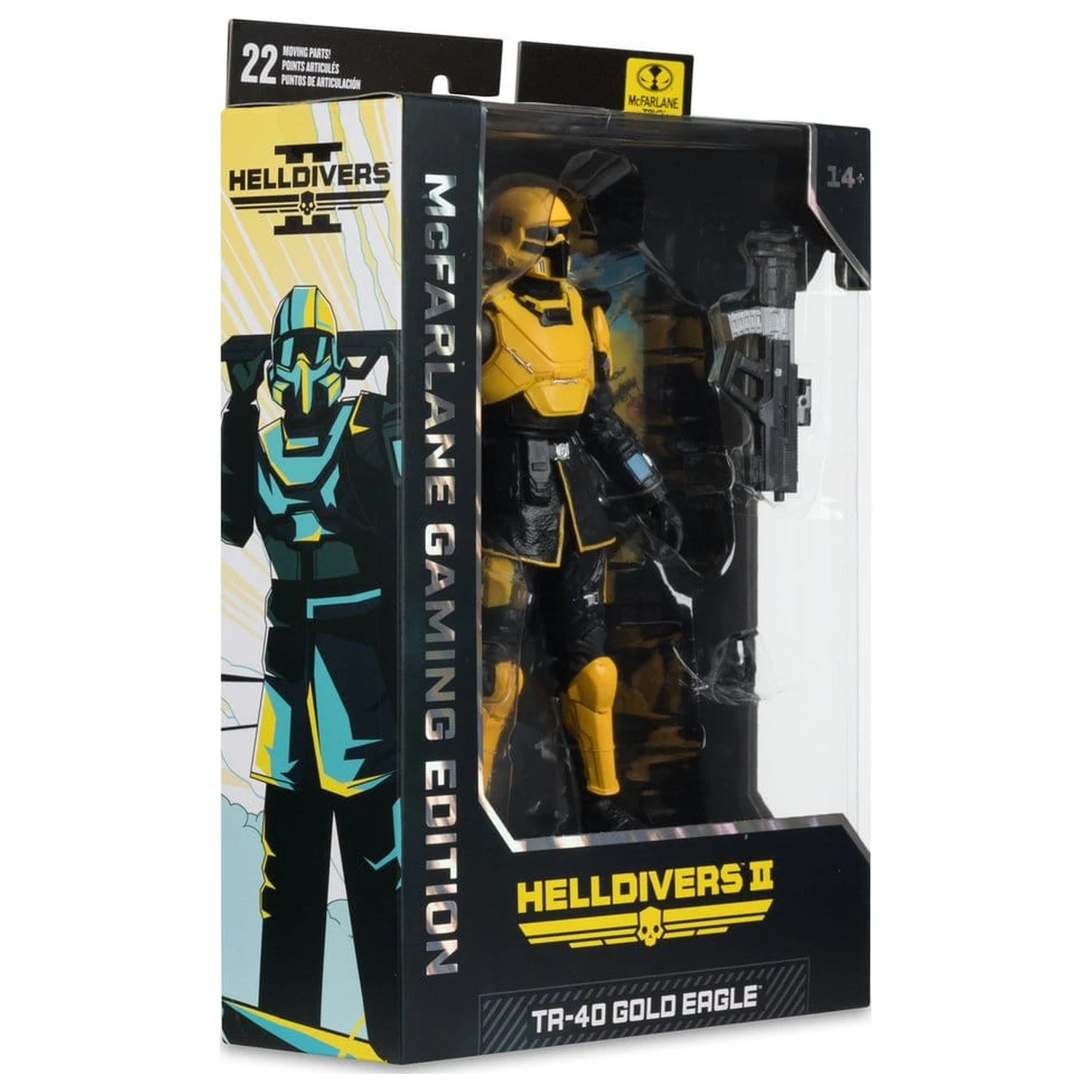 Helldivers II McFarlane Gaming Edition akční figurka T4-40 Gold Eagle 18 cm fotografii produktu