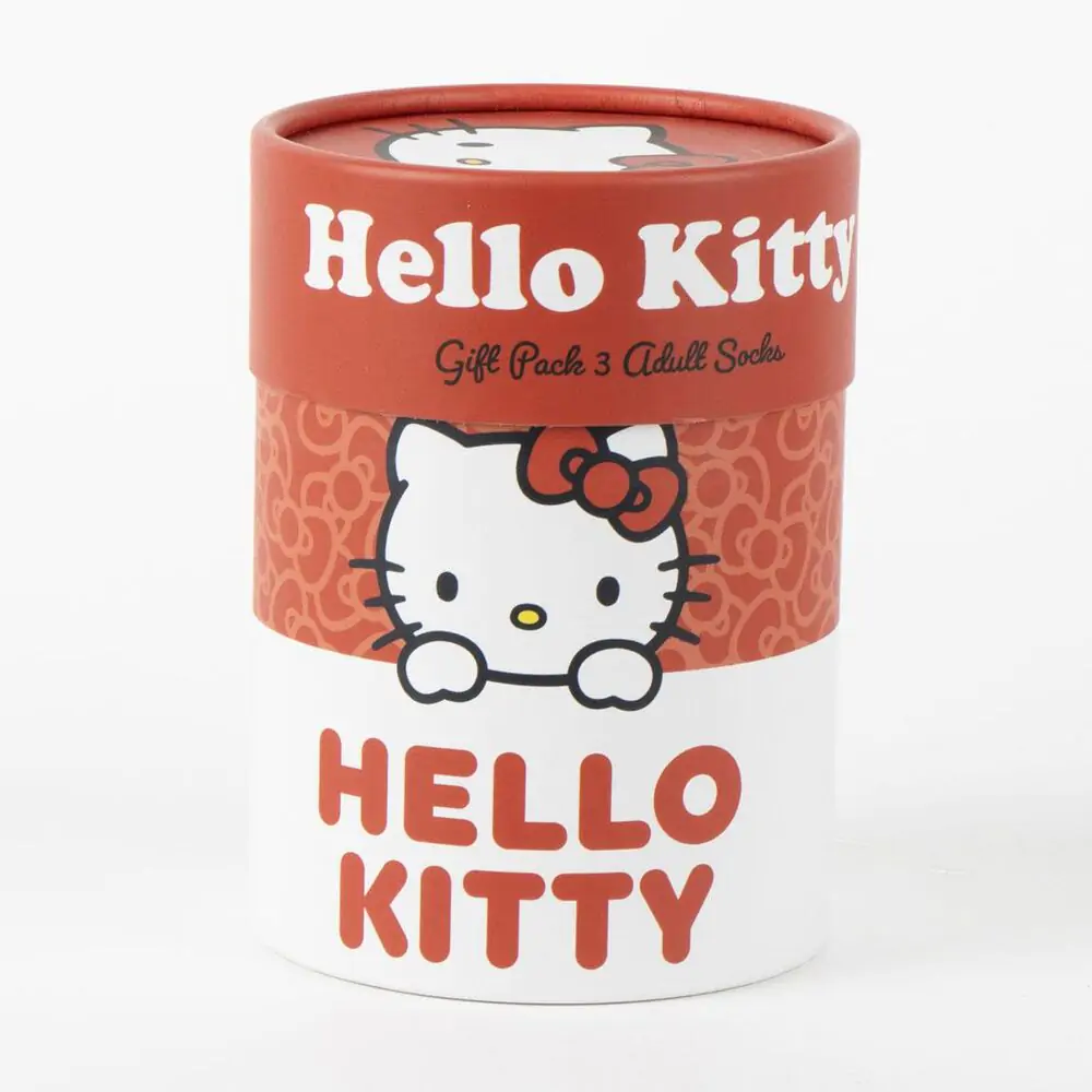 Hello Kitty balení 3 páry ponožek pro dospělé fotografii produktu