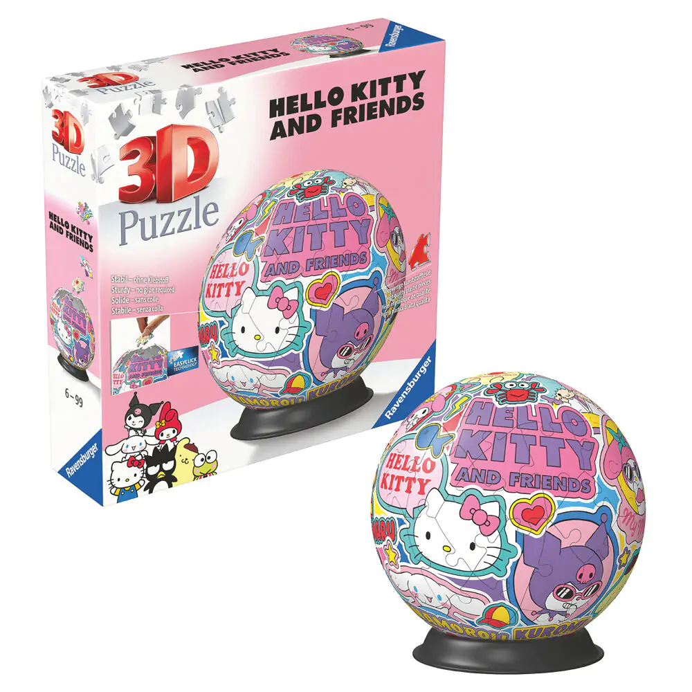 Hello Kitty 3D puzzle 72 dílků fotografii produktu