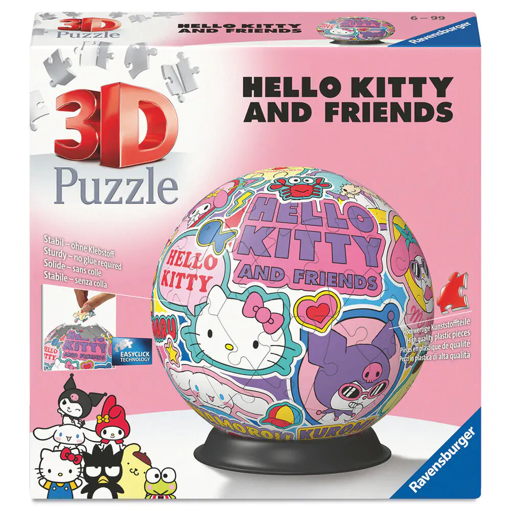 Hello Kitty 3D puzzle 72 dílků fotografii produktu