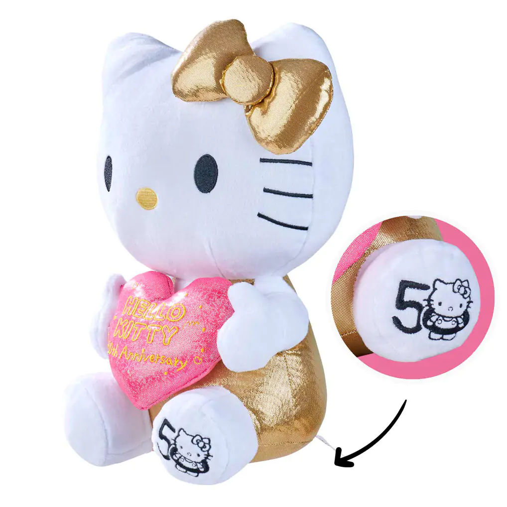 Plyšová hračka Hello Kitty k 50. výročí 30 cm fotografii produktu