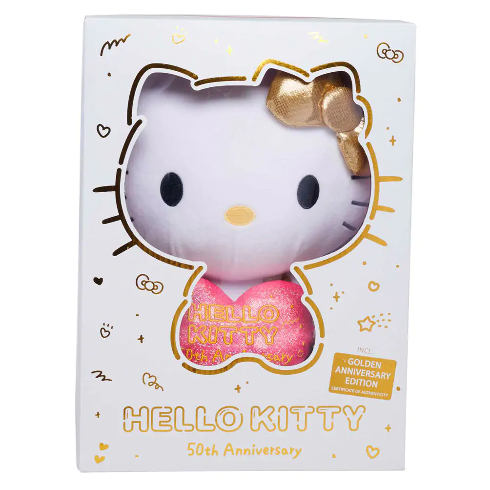 Plyšová hračka Hello Kitty k 50. výročí 30 cm fotografii produktu