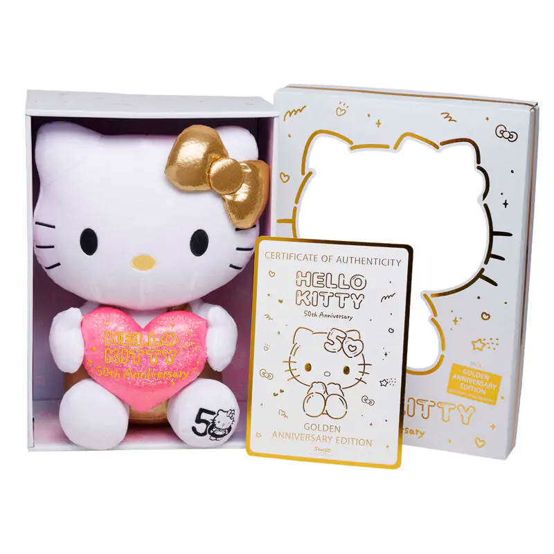 Plyšová hračka Hello Kitty k 50. výročí 30 cm fotografii produktu