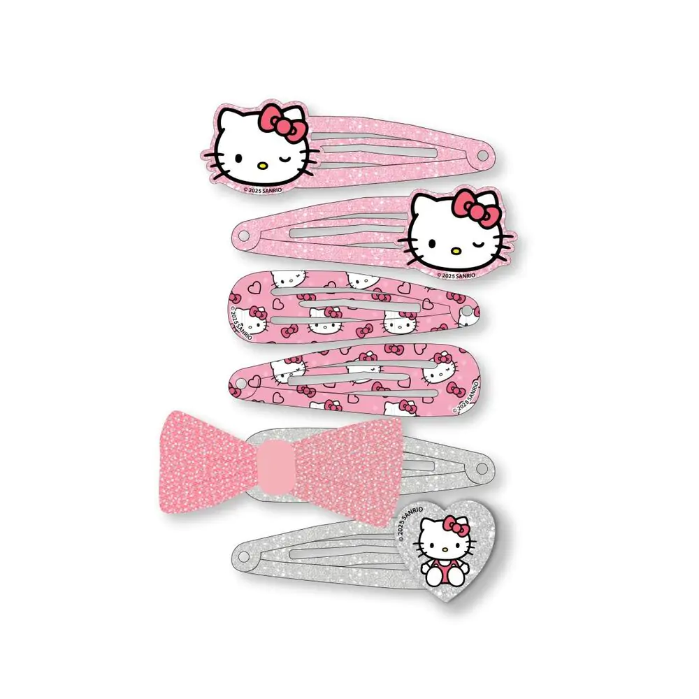 Hello Kitty Set 6 sponek do vlasů fotografii produktu