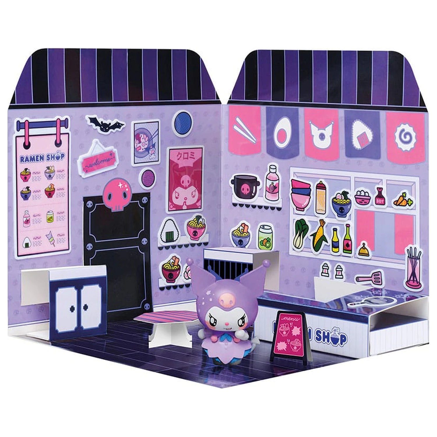 Hello Kitty and Friends mini figurka Sticker House Kuromi Ramen Shop fotografii produktu