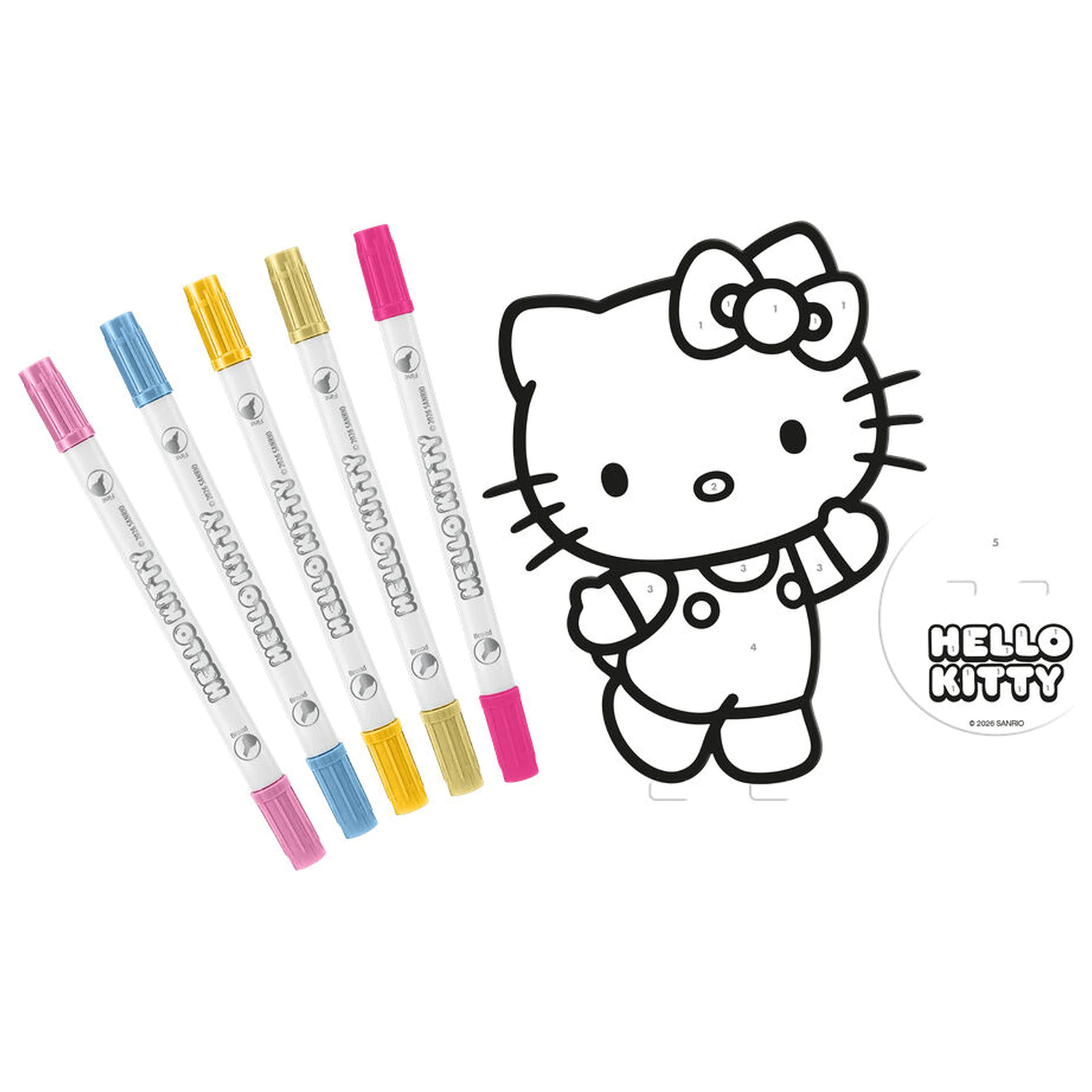 Hello Kitty and Friends omalovánkový set fotografii produktu