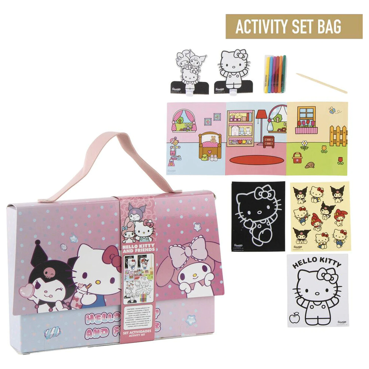 Hello Kitty and Friends taška na vybarvování sada fotografii produktu