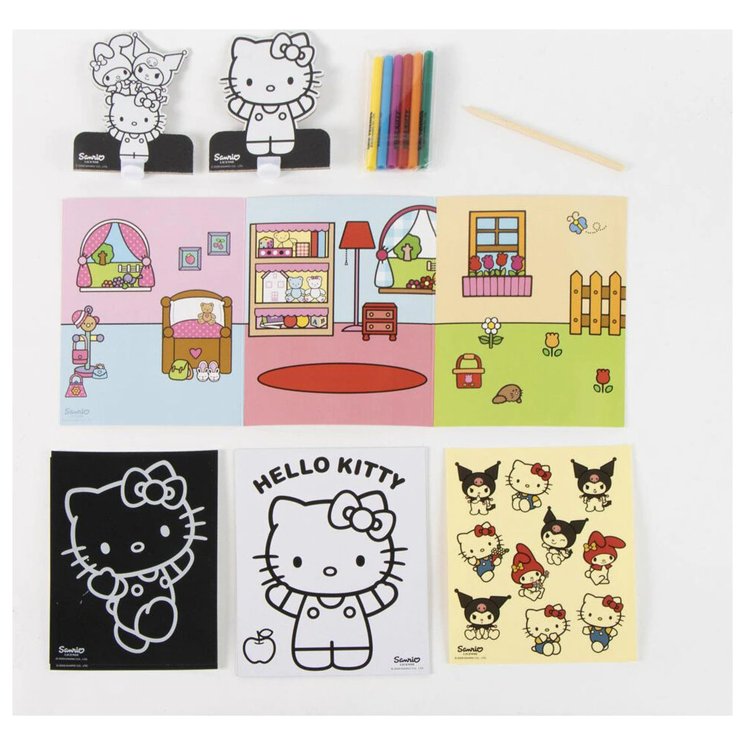 Hello Kitty and Friends taška na vybarvování sada fotografii produktu