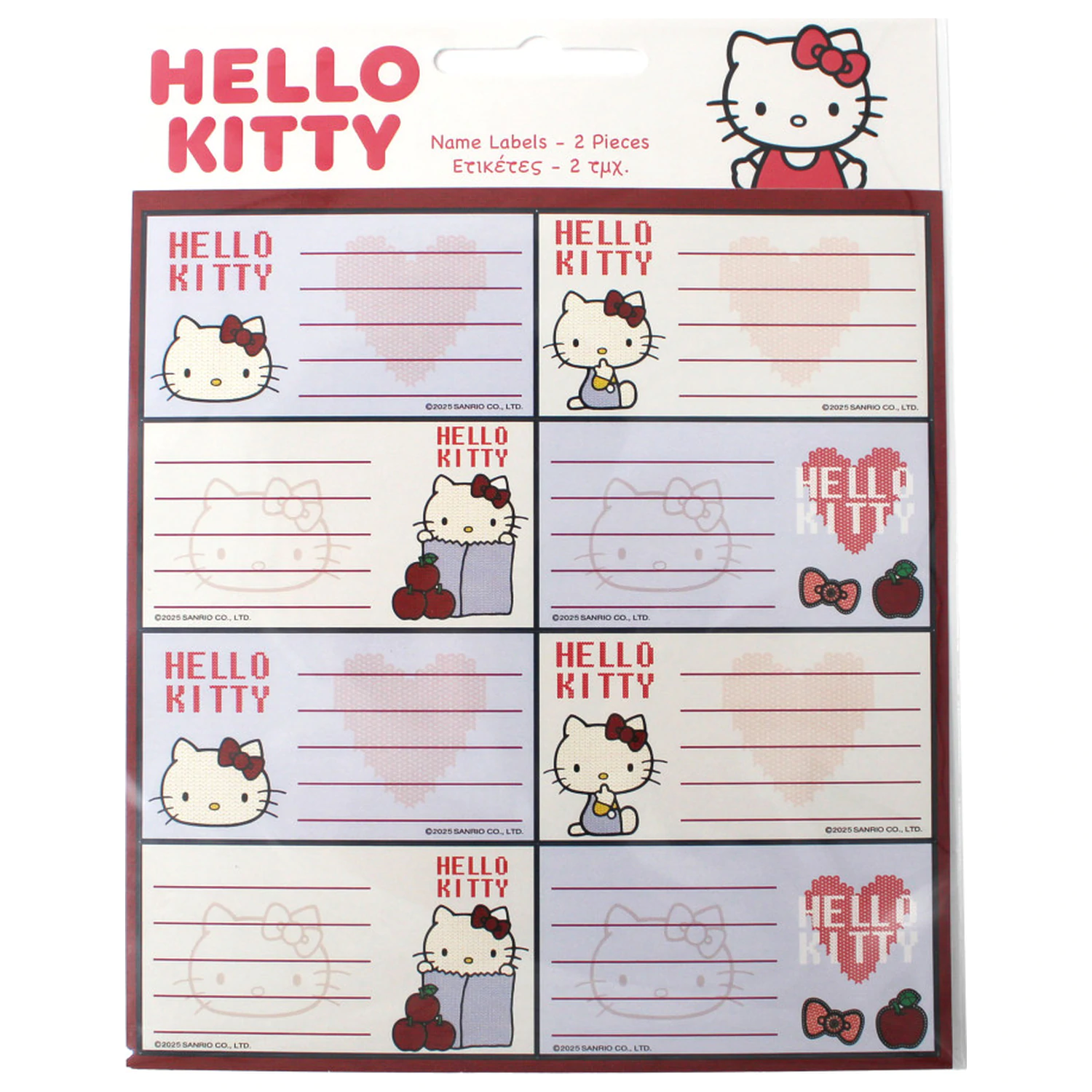 Hello Kitty Apple notebook štítky 16 kusů fotografii produktu