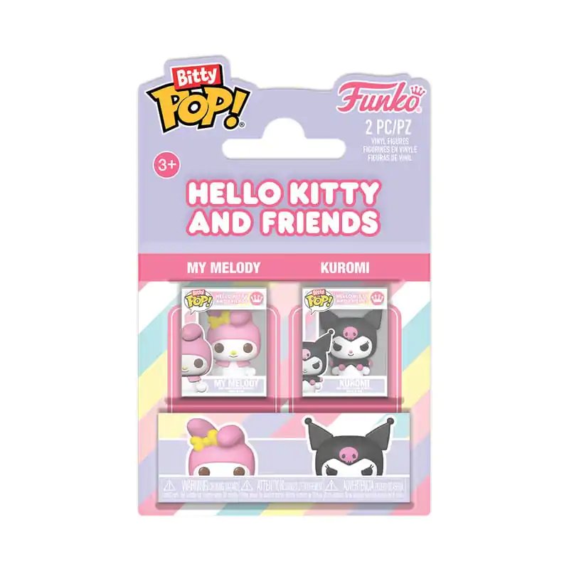 Hello Kitty Bitty Funko POP! Vinylové figurky balení 2 kusů My Melody & Kuromi fotografii produktu