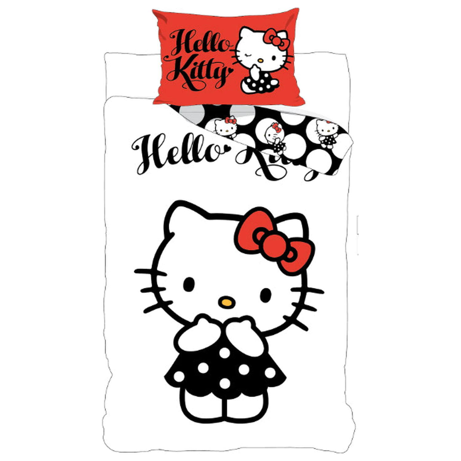 Hello Kitty Black Dress povlak na peřinu pro děti, předškoláky fotografii produktu