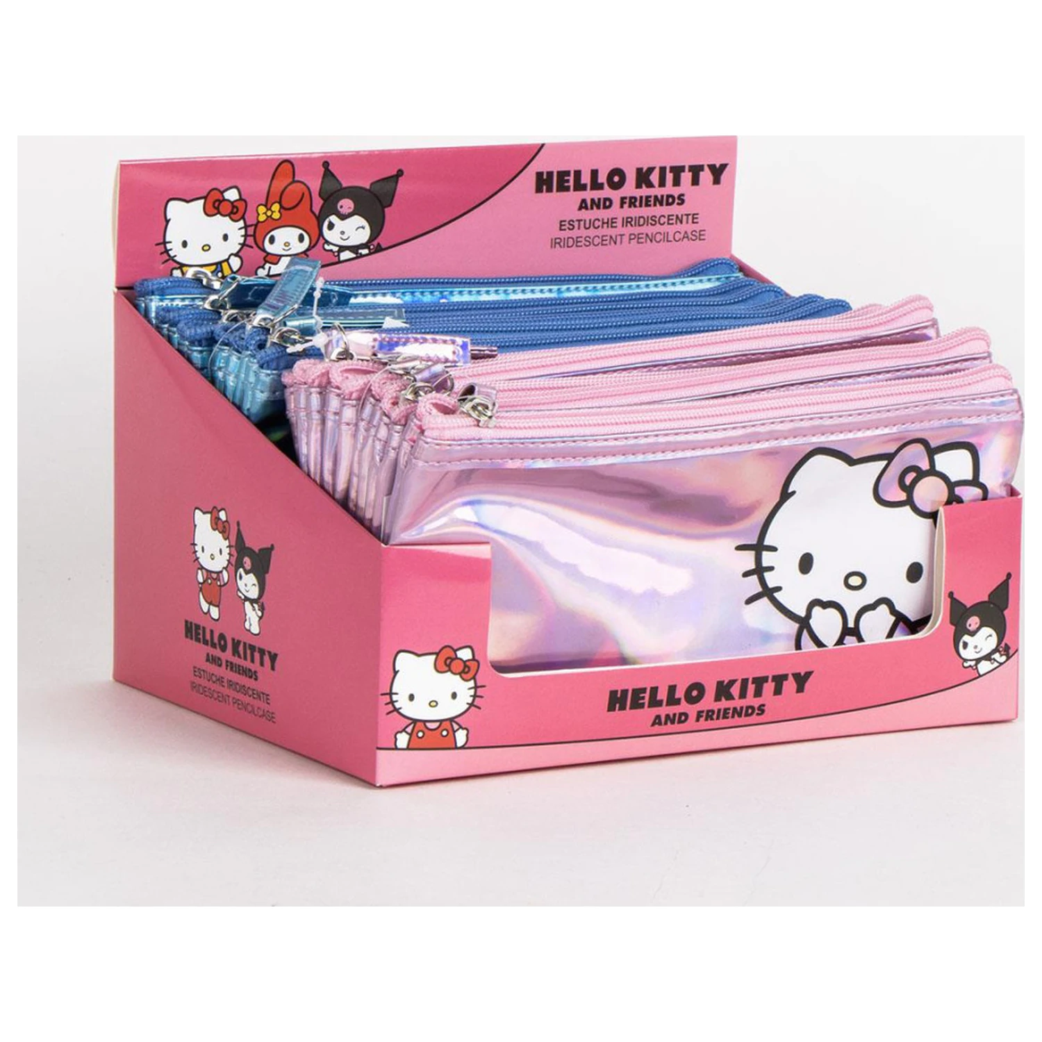 Hello Kitty Modrá iridescentní dětská kosmetická taška, penál fotografii produktu
