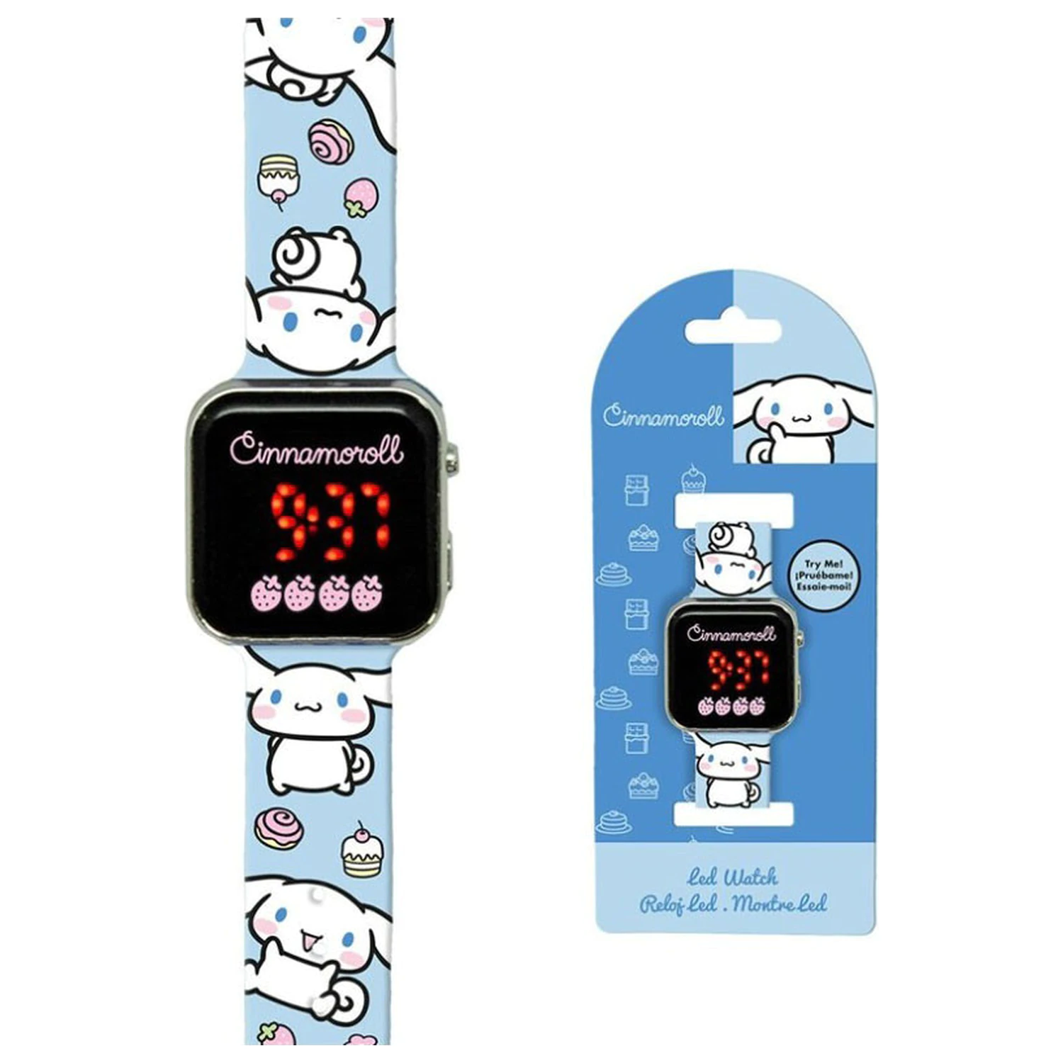 Hello Kitty Cinnamoroll Digitální LED náramkové hodinky fotografii produktu