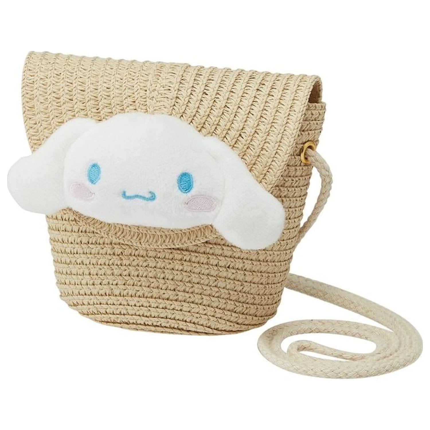 Hello Kitty Cinnamoroll Straw crossbody taška 13.8x13cm fotografii produktu