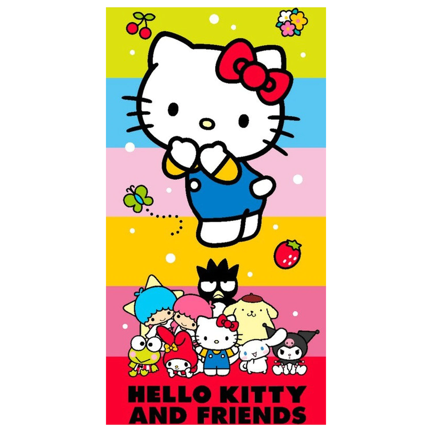Hello Kitty Cute Friends Ručník 70x140 cm fotografii produktu