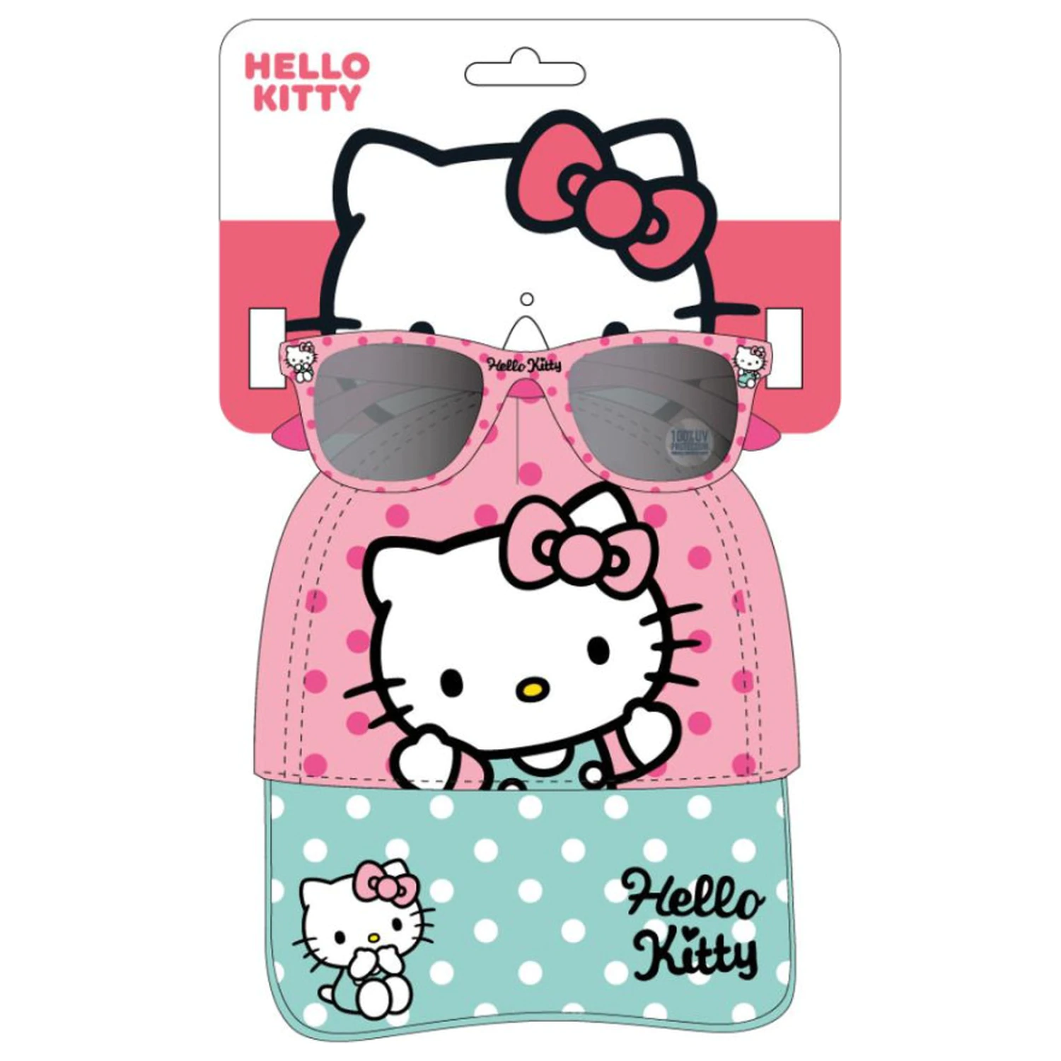 Hello Kitty Dots sluneční brýle a baseballová čepice – sada fotografii produktu