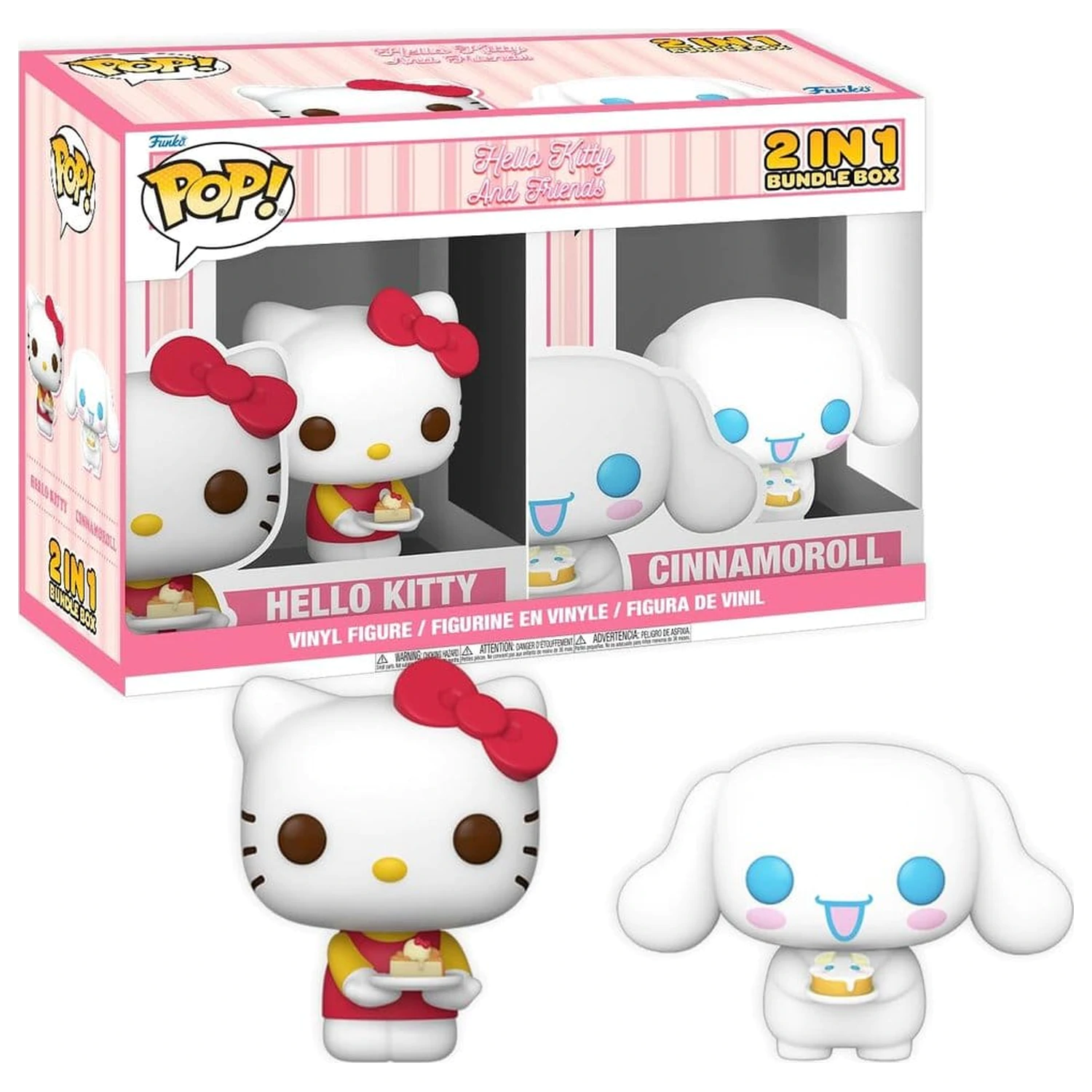 Funko POP Hello Kitty Exkluzivní Krabice Cinnamoroll & Hello Kitty s Dortem fotografii produktu