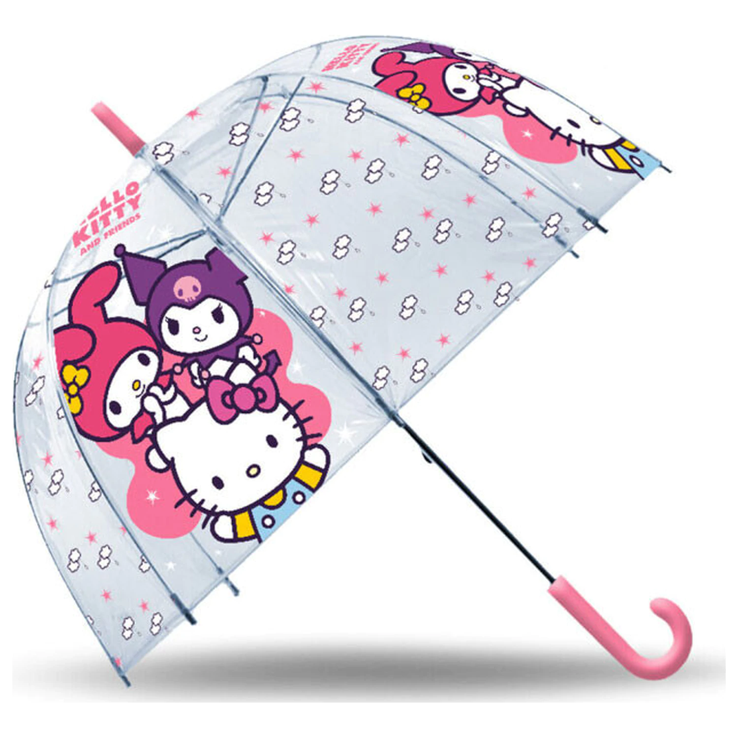 Hello Kitty Friends Průhledný dětský deštník Ø70 cm fotografii produktu