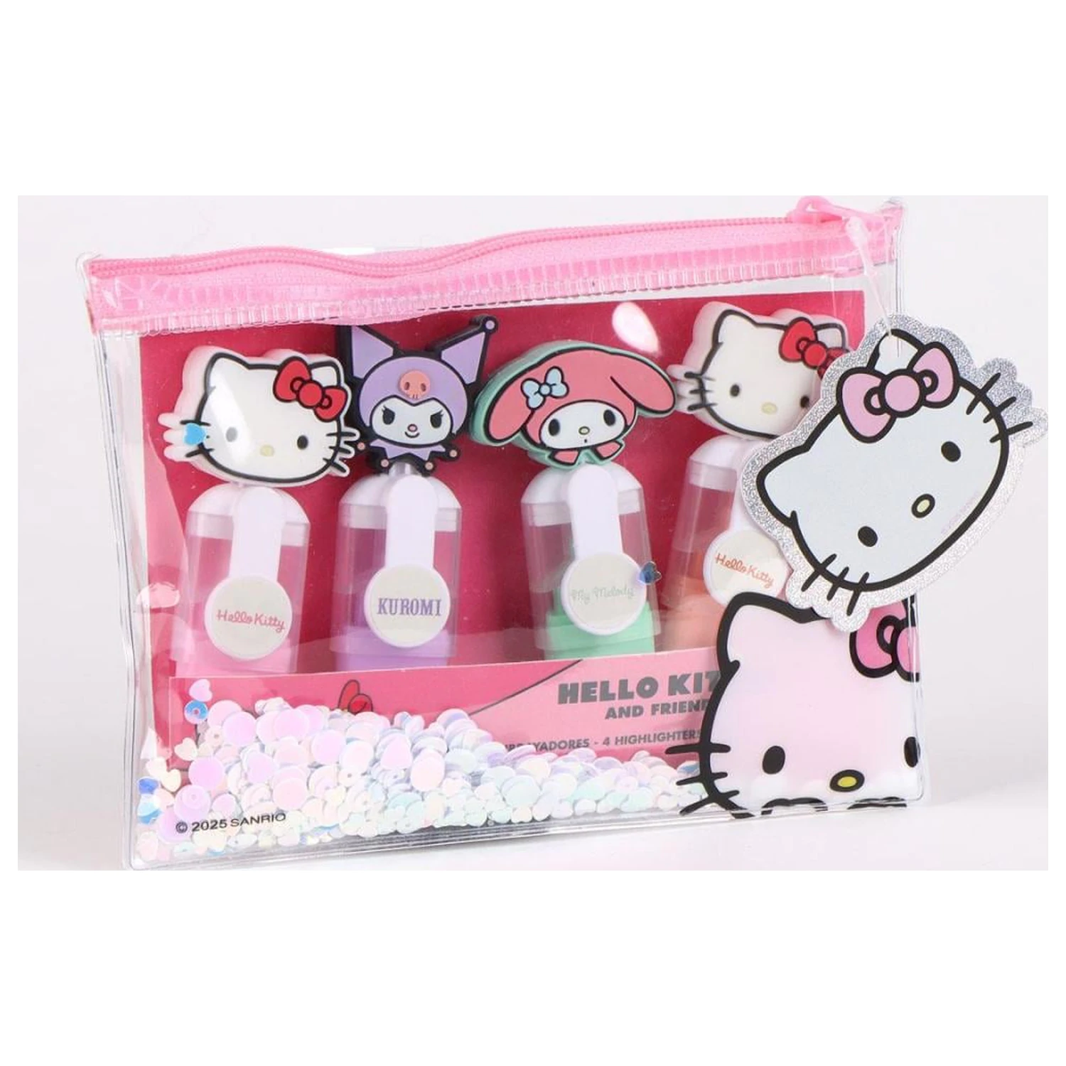 Hello Kitty & Friends Balení 4 mini zvýrazňovačů Head fotografii produktu