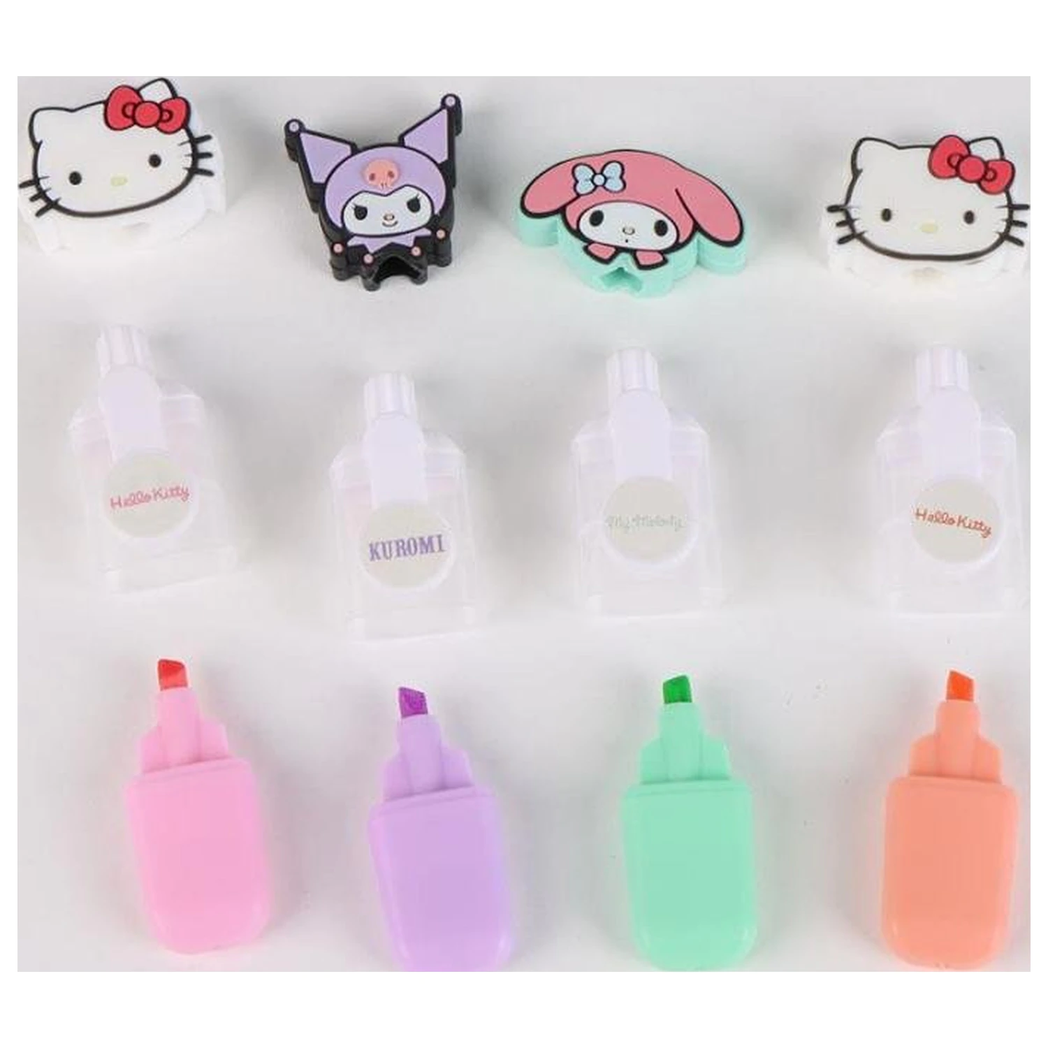 Hello Kitty & Friends Balení 4 mini zvýrazňovačů Head fotografii produktu