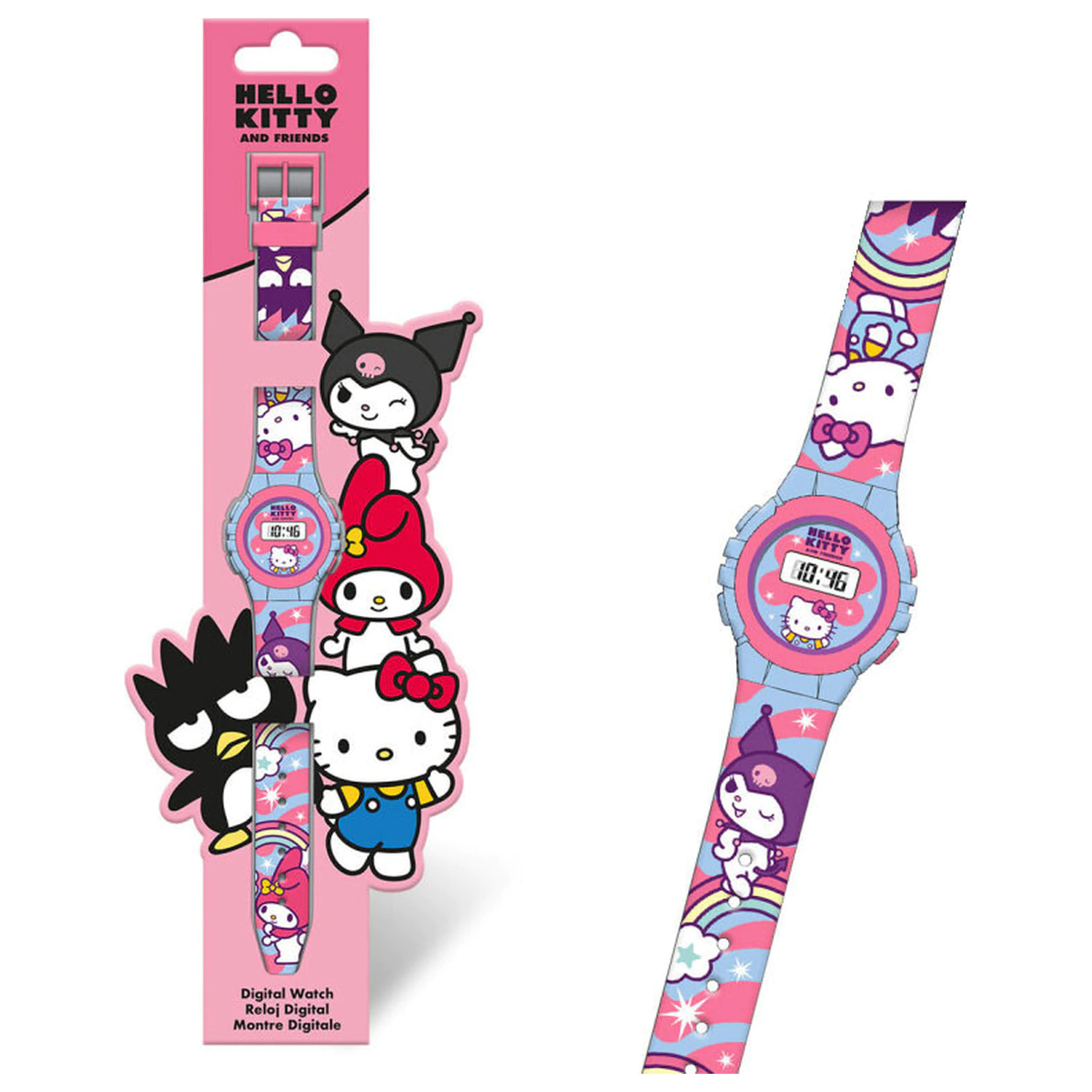 Hello Kitty Friends Kuromi digitální hodinky fotografii produktu