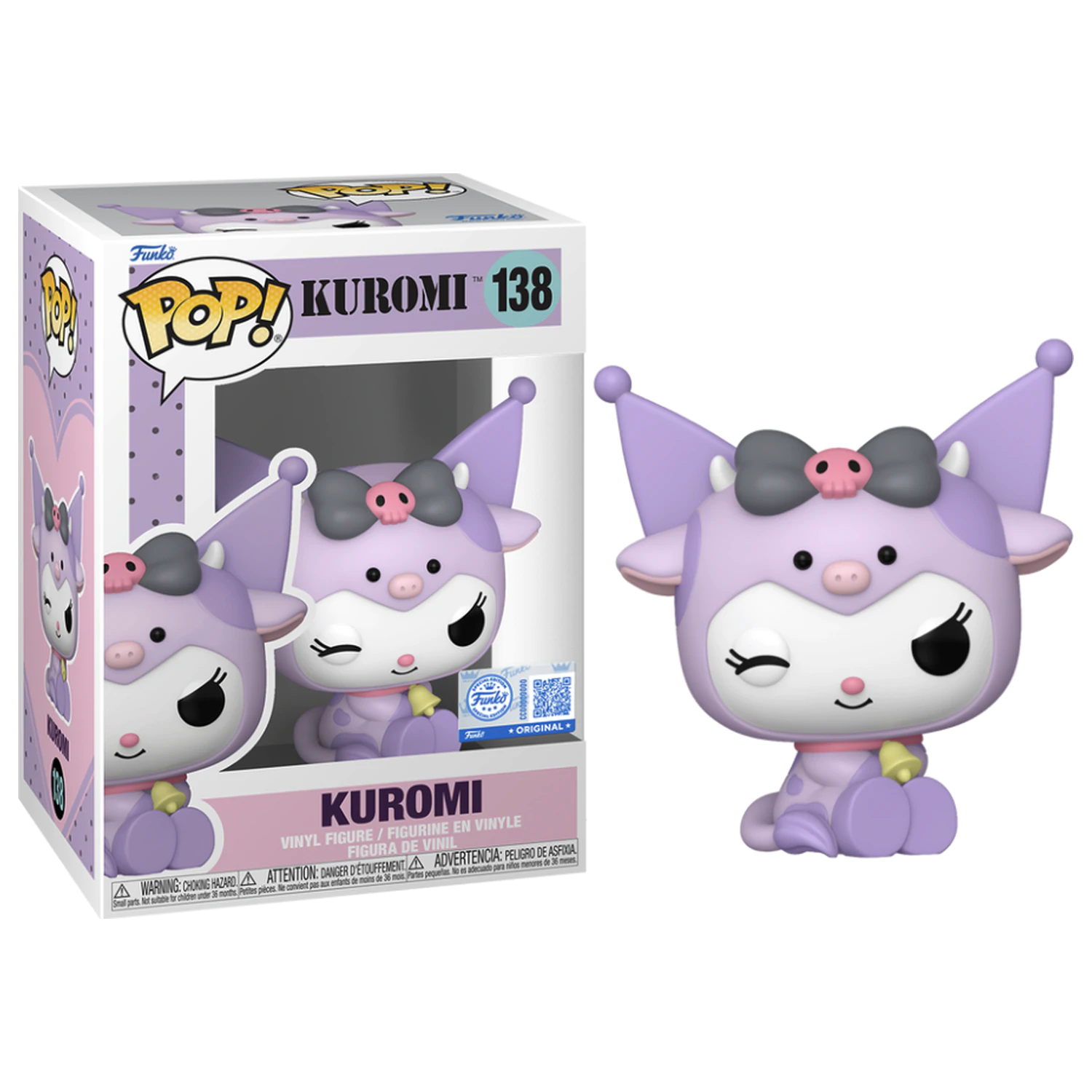 Hello Kitty Funko Pop! Sanrio Kuromi v kostýmu krávy fotografii produktu