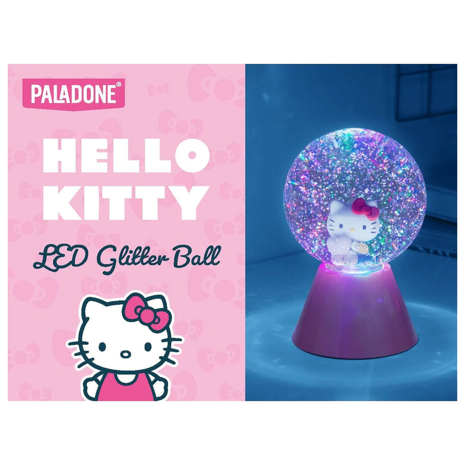 Hello Kitty Třpytivá LED Lampa fotografii produktu