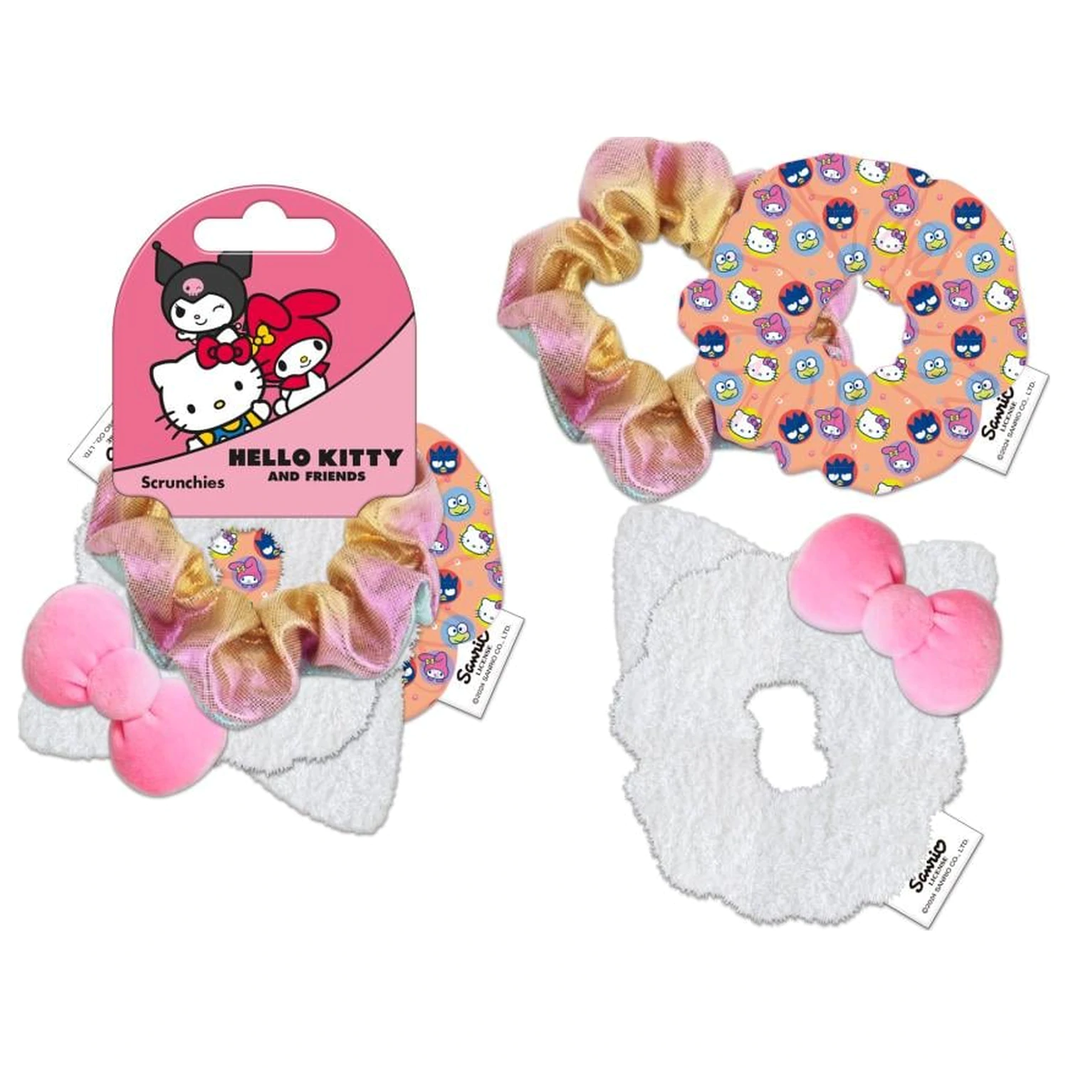 Hello Kitty Vlasové doplňky "Scrunchies" 3 kusy fotografii produktu