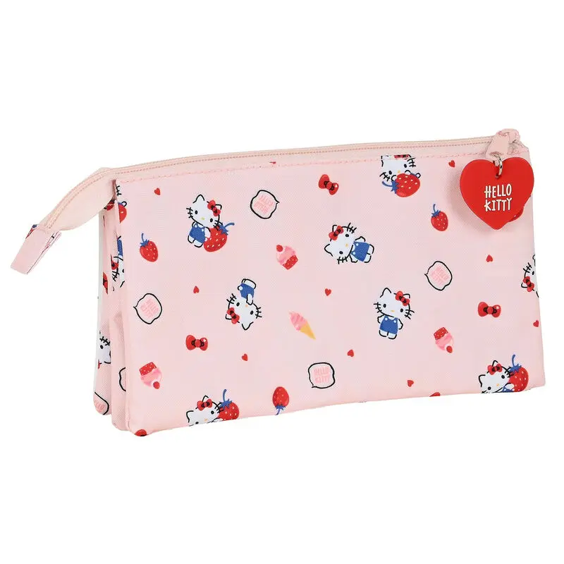 Hello Kitty Happiness Girl trojité pouzdro na tužky fotografii produktu