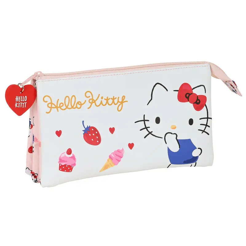Hello Kitty Happiness Girl trojité pouzdro na tužky fotografii produktu