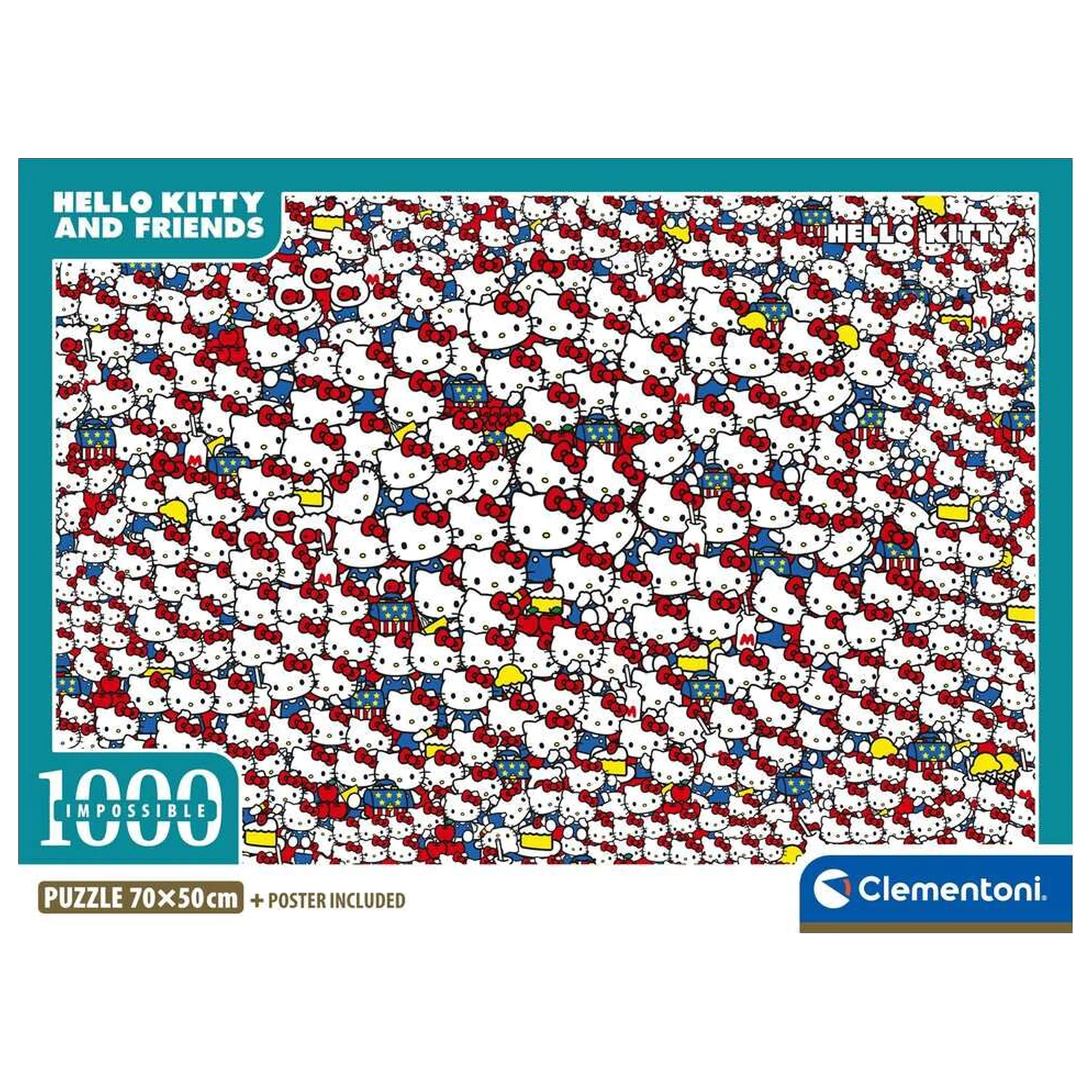 Hello Kitty nemožné puzzle 1000 kusů fotografii produktu