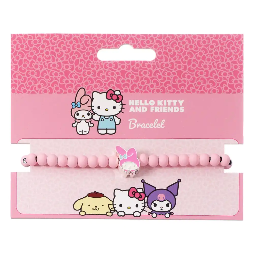 Hello Kitty náramek růžové korálky s My Melody Charm 21 cm fotografii produktu