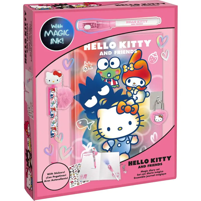 Hello Kitty Deník + magic pen + topper pen fotografii produktu