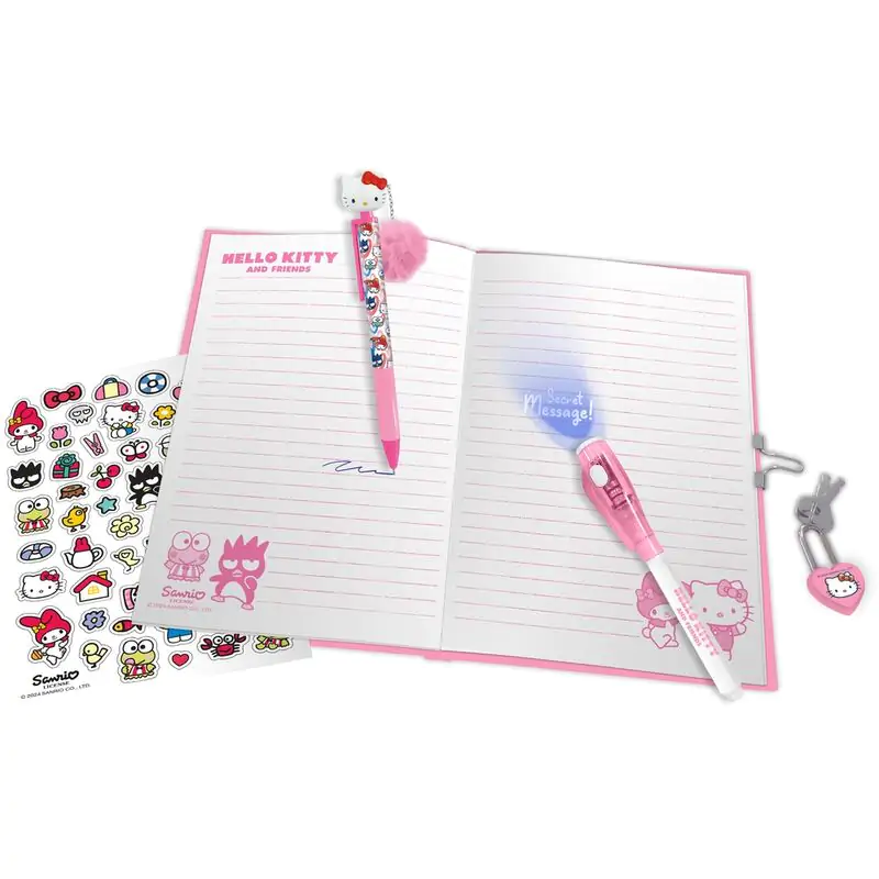 Hello Kitty Deník + magic pen + topper pen fotografii produktu