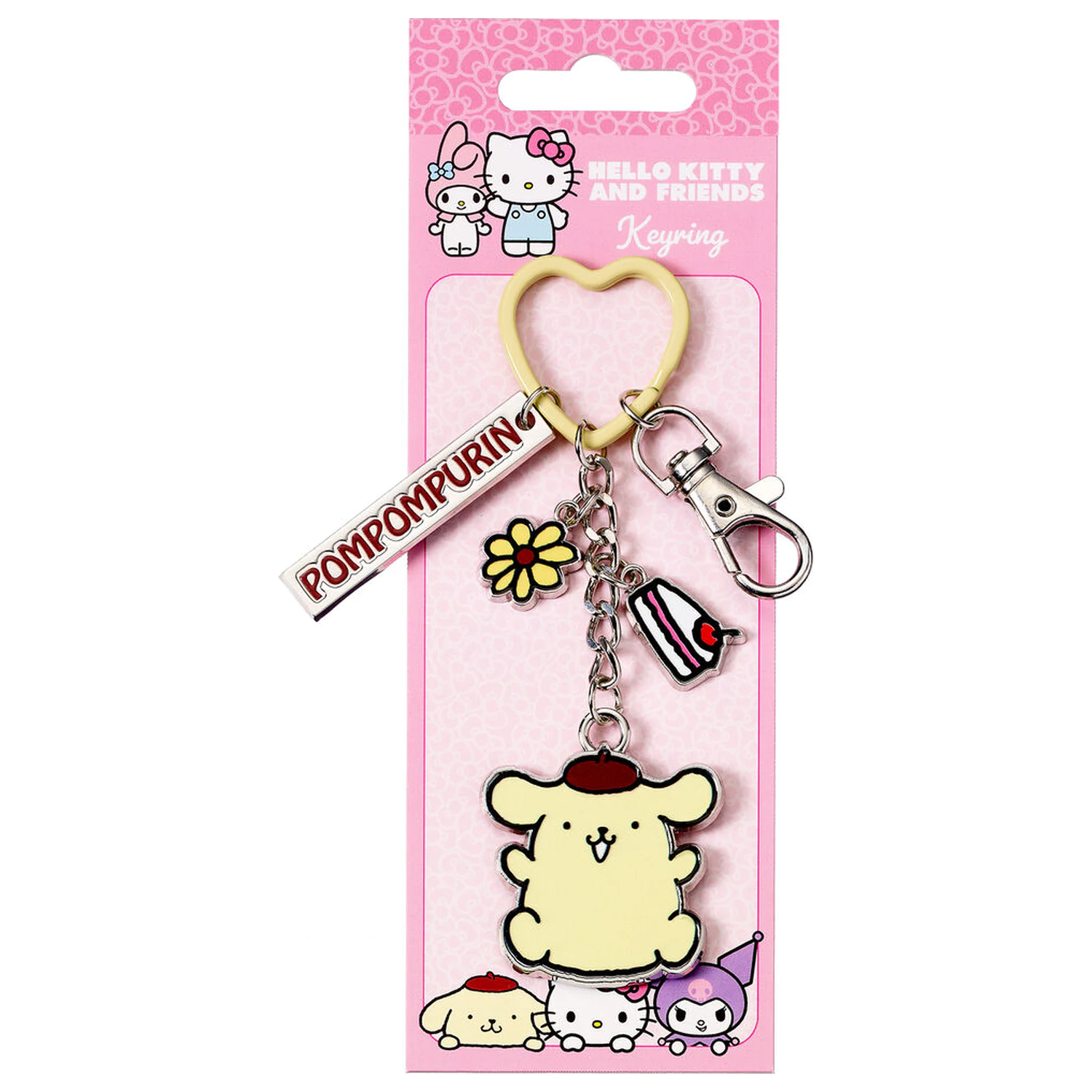 Hello Kitty klíčenka s Pompompurin přívěsky fotografii produktu