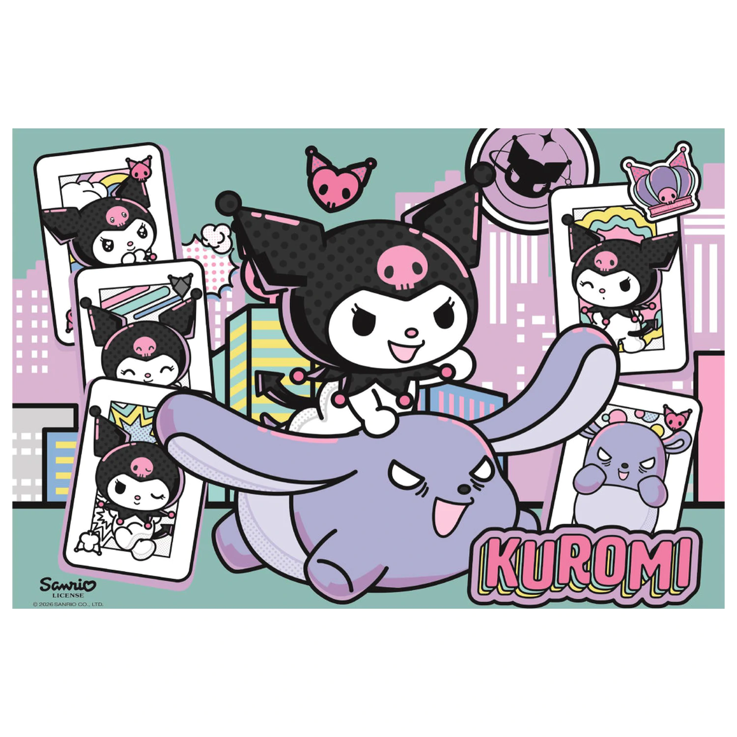 Hello Kitty Kuromi 104dílné puzzle fotografii produktu
