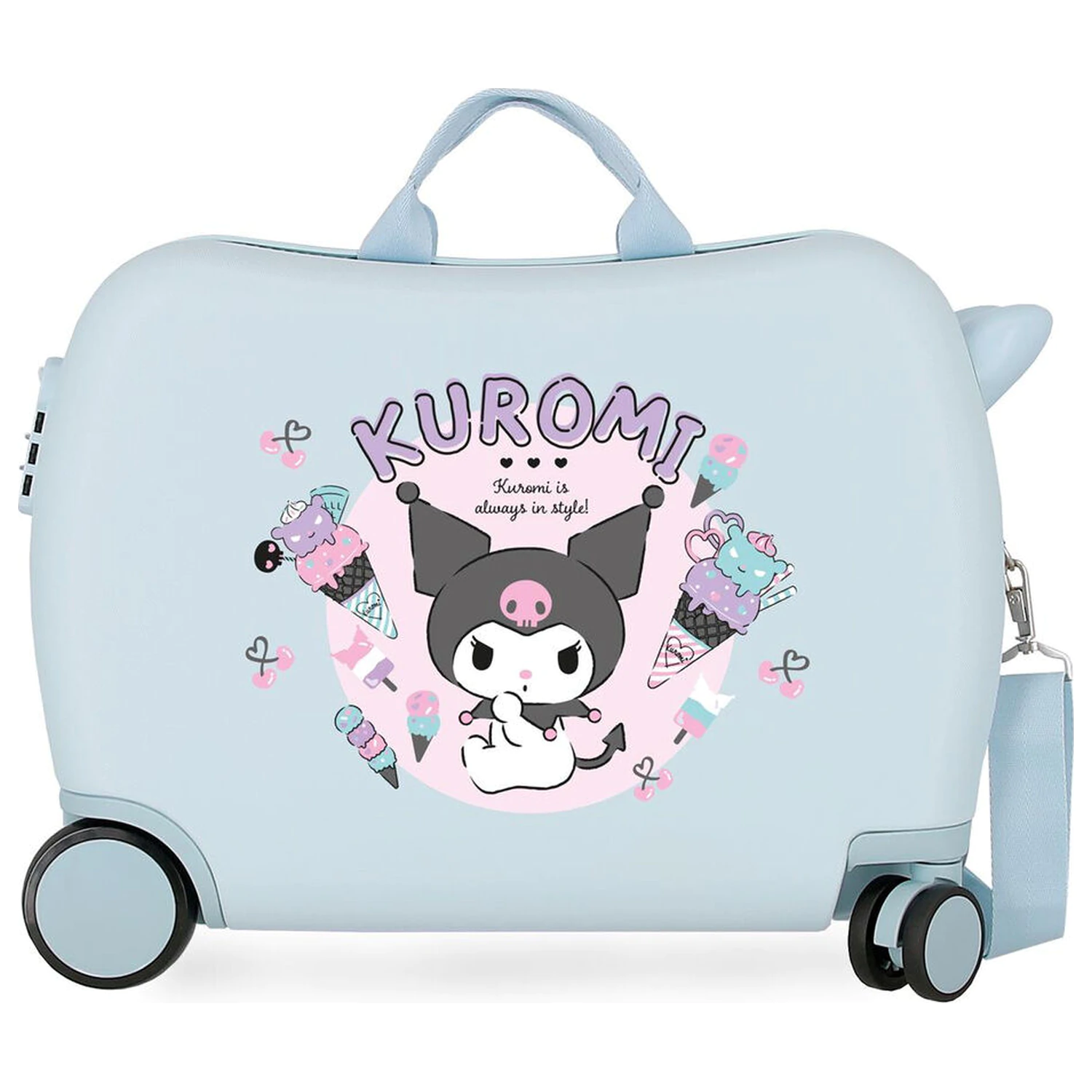 Hello Kitty Kuromi Always In Style ABS cestovní kufr na kolečkách 50cm fotografii produktu