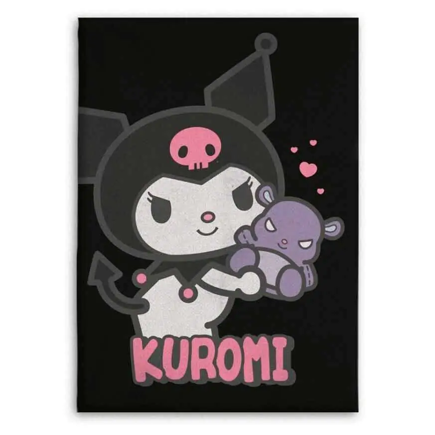 Hello Kitty Kuromi flanelová deka 110x150cm fotografii produktu