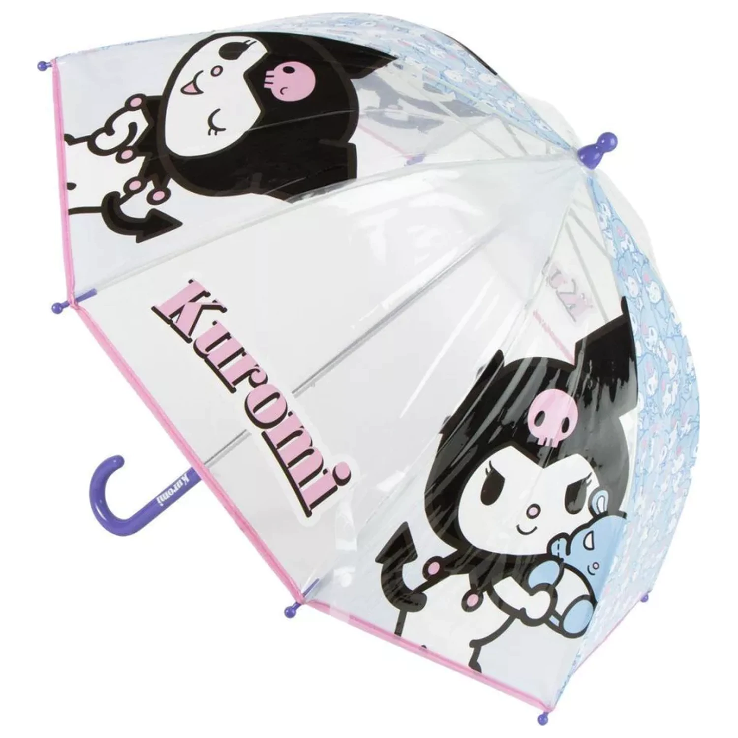 Hello Kitty Kuromi dětský průhledný deštník fotografii produktu