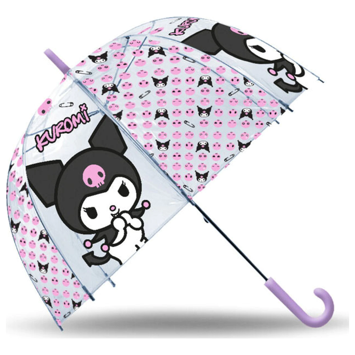 Hello Kitty Kuromi dětský průhledný deštník Ø70 cm fotografii produktu
