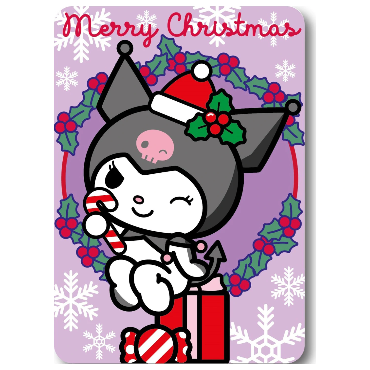 Hello Kitty Kuromi vánoční flísová deka fotografii produktu